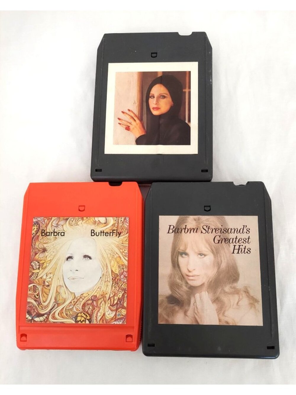 Barbara Streisand’s Greatest Hits, Self Titled, And Butterfly 8 Track Tape Lot